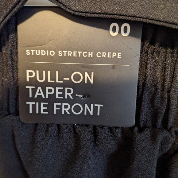 NWT Torrid Pull on Taper Tie Front Studio Stretch Pants, size 00xShort (10) - Picture 8 of 8